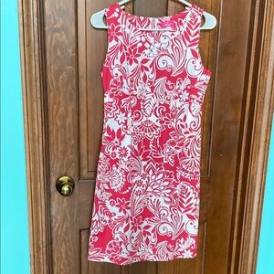 Pappagallo Pink and White Sleeveless Summer cotton Dress